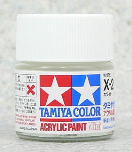 TAMIYA 壓克力系水性漆 10ml 亮光白色 X-2